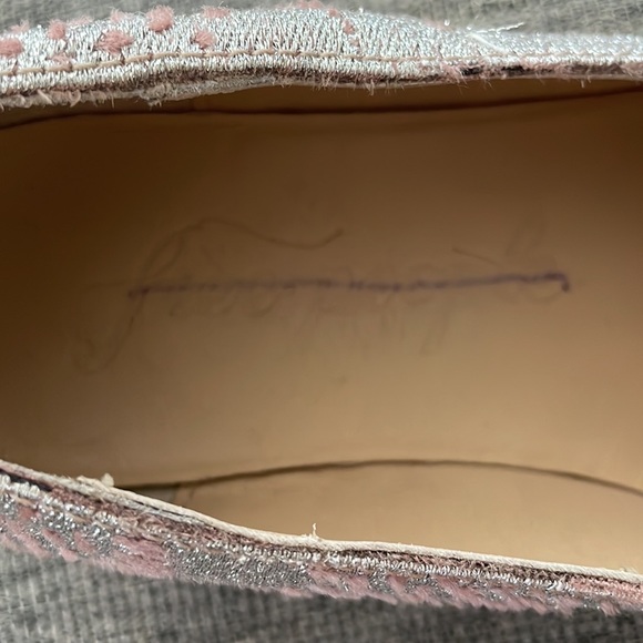 FREE PEOPLE ‘Snake Eyes’ Metallic & Velvet Slip-On Loafer Women’s Size 7.5 - Picture 10 of 12